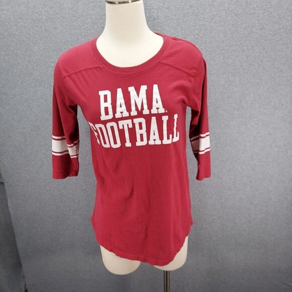Collegiate Outfitters Tops - Alabama Crimson Tide Shirt Red Football  Womens Small Collegiate Outfitters